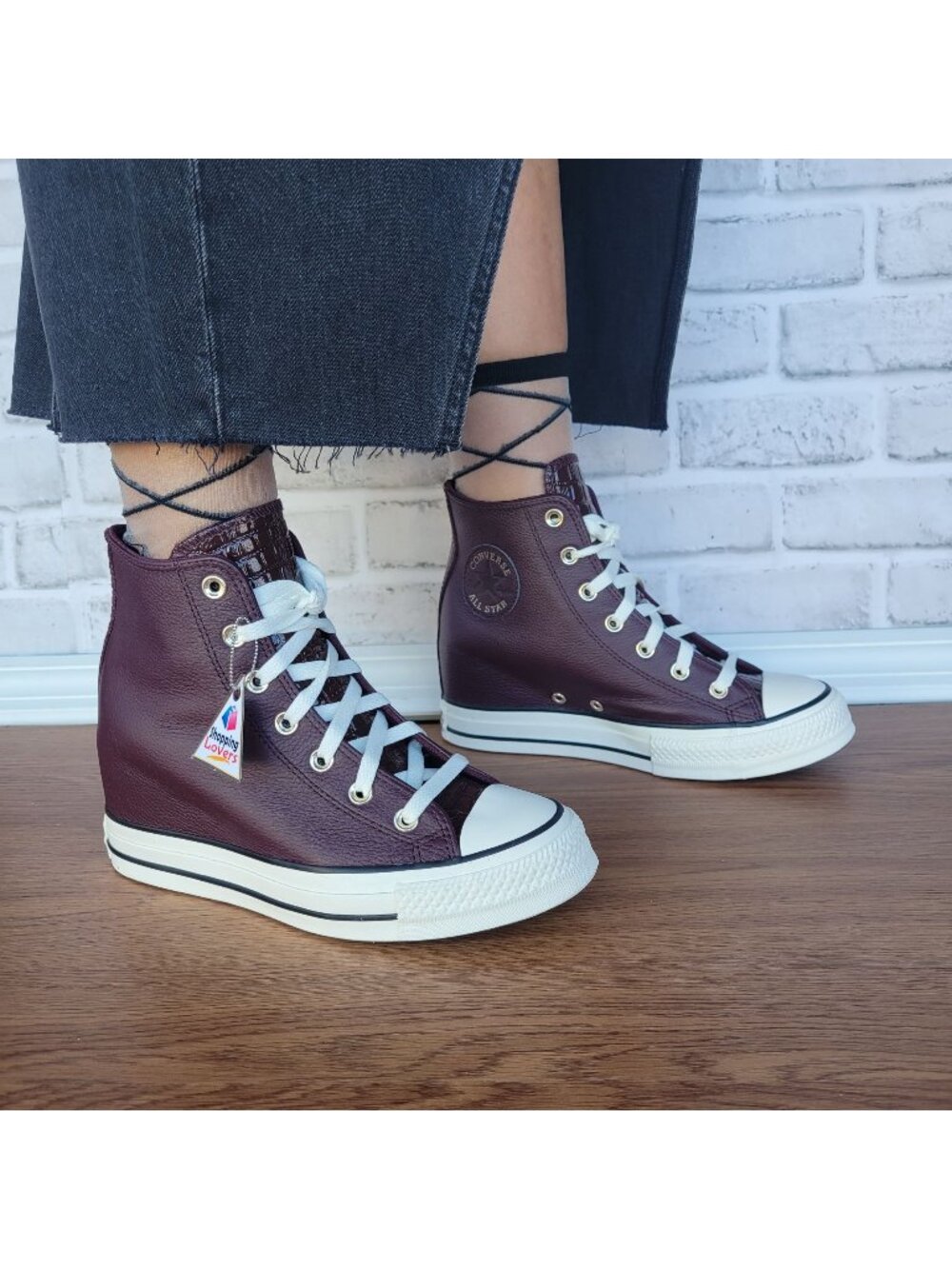 ❤️Converse Chuck Taylor All Star Wedge 8.5 Womens Shoes Sneaker Burgundy A12349C